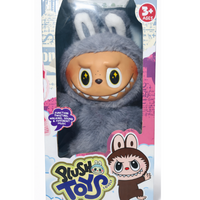 Peluche Muñeco Labubu Monsters Baila Camina Canta Gris