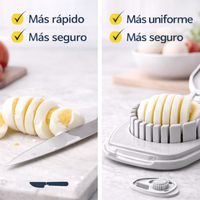 "Cortador De Huevos Y Frutas Multifuncional 3 En 1 Cocina "