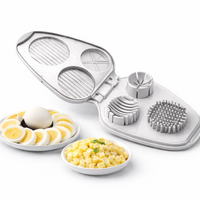 "Cortador De Huevos Y Frutas Multifuncional 3 En 1 Cocina "