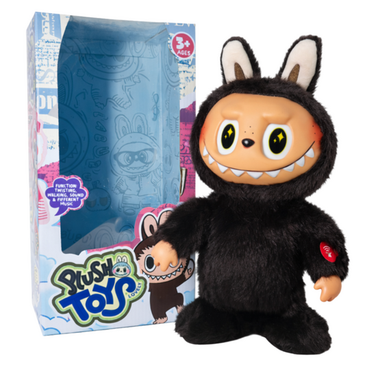 Peluche Muñeco Labubu Monsters Interactivo Baila Camina Canta Cafe
