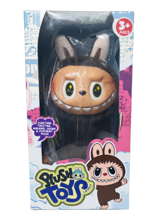 Peluche Muñeco Labubu Monsters Interactivo Baila Camina Canta Cafe