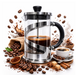 Cafetera Prensa Francesa De Lujo Vidrio 350 ML Con Filtro