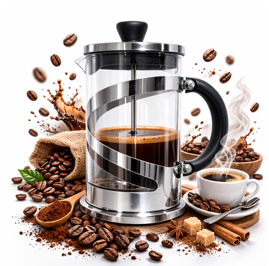 Cafetera Prensa Francesa De Lujo Vidrio 350 ML Con Filtro