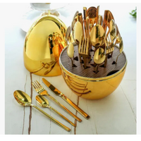 Juego De Cubiertos 24pcs Acero Inoxidable Estuche Huevo