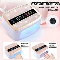 Lámpara LED UV Inteligente 168W Manicure Profesional 42 Luces