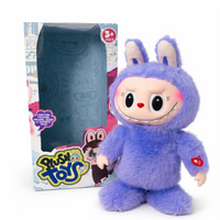 Peluche Muñeco Labubu Monsters Baila Camina Canta Morado