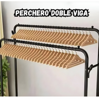 "Perchero Zapatero Doble Alta Resistencia 60kg Multifuncion "