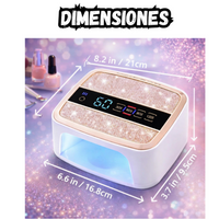 Lámpara LED UV Inteligente 168W Manicure Profesional 42 Luces
