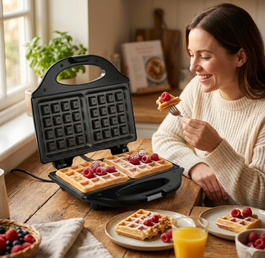 Sanduchera Gofrera Wafflera Raf 750w Antiadherente R.9207h