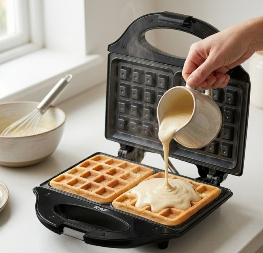Sanduchera Gofrera Wafflera Raf 750w Antiadherente R.9207h