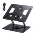 Soporte Laptop Ajustable Metal Con Doble Ventilador Base