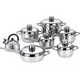 Bateria De Ollas Juego De 13 Pcs Swisshome Acero Quirurjico
