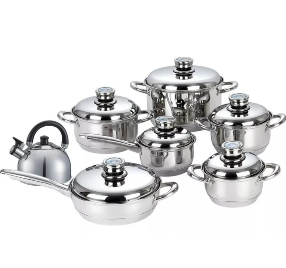 Bateria De Ollas Juego De 13 Pcs Swisshome Acero Quirurjico