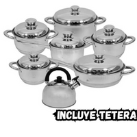 Bateria De Ollas Juego De 13 Pcs Swisshome Acero Quirurjico