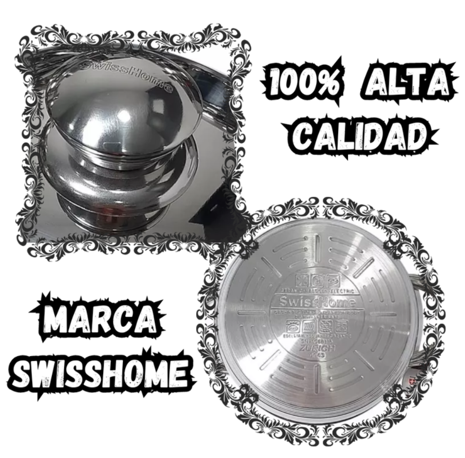 Bateria De Ollas Juego De 13 Pcs Swisshome Acero Quirurjico