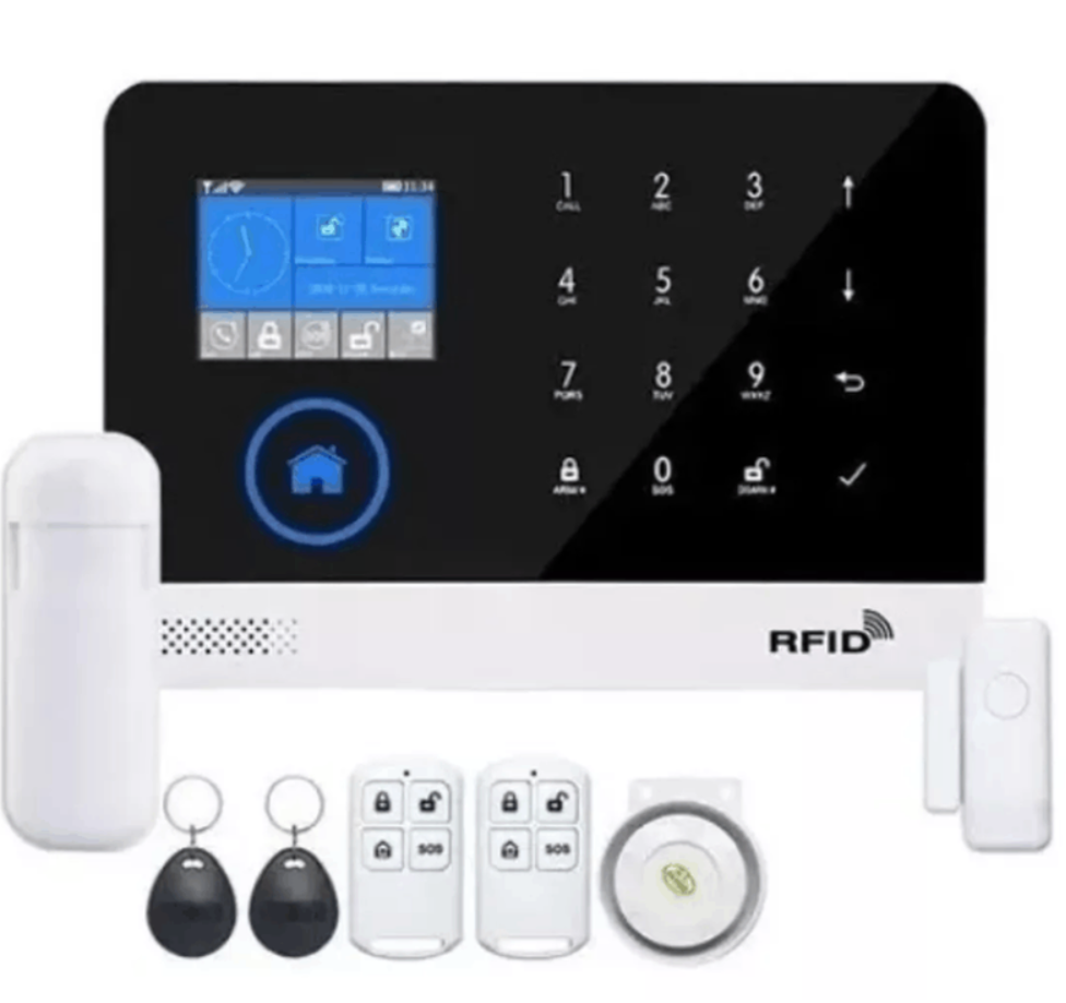 Kit Alarma Inalámbrica Wifi Sensor Puertas Y Movimiento Sos
