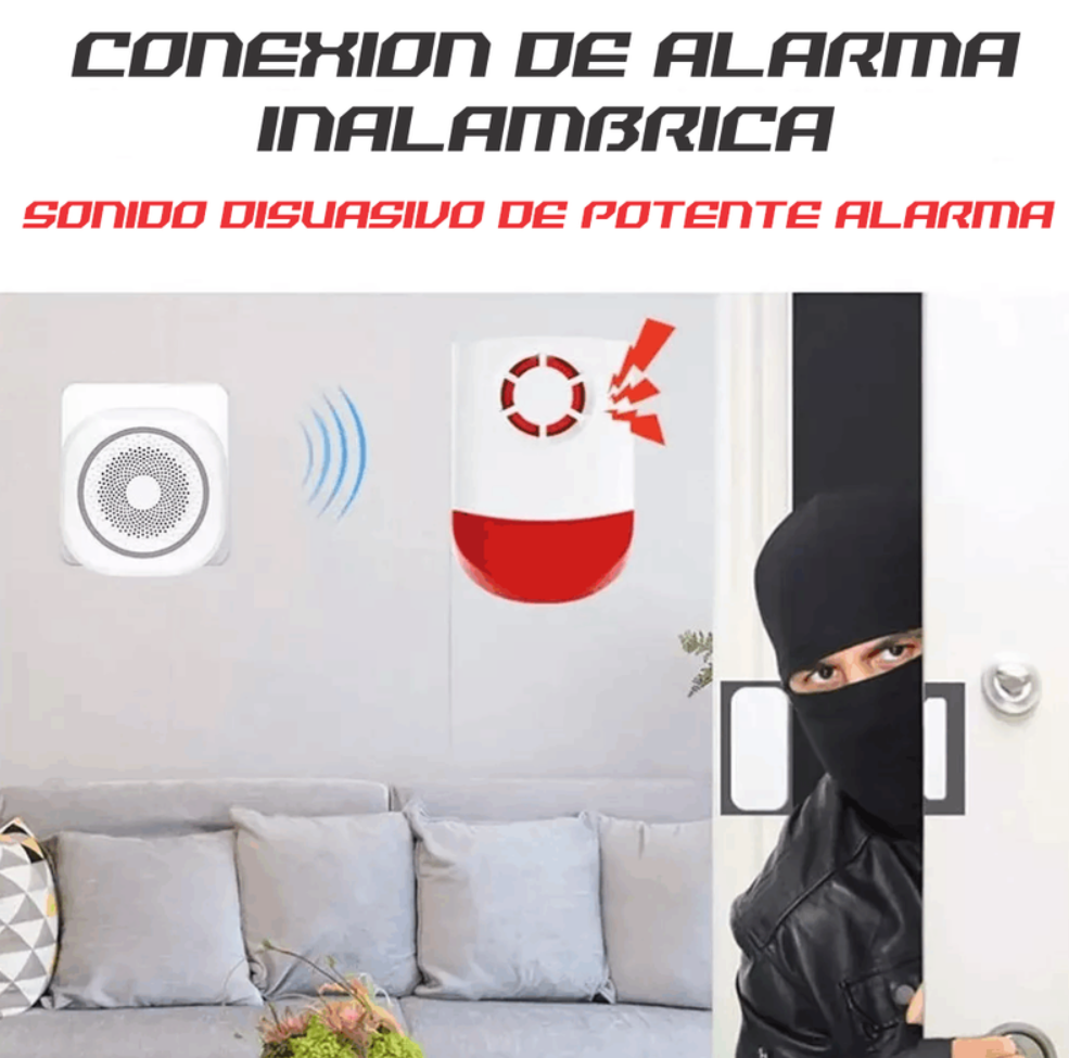 Alarma Wifi Inteligente Alexa Sensor De Puertas Y Ventanas