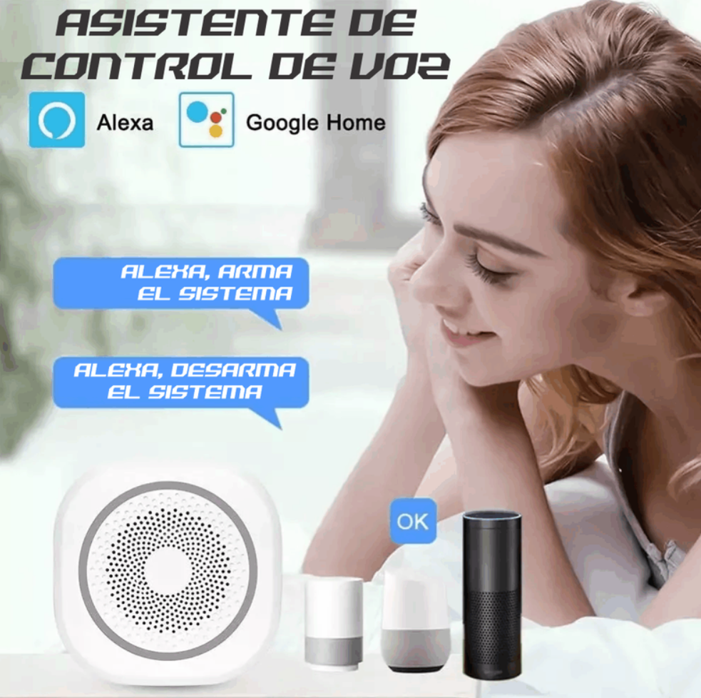 Alarma Wifi Inteligente Alexa Sensor De Puertas Y Ventanas