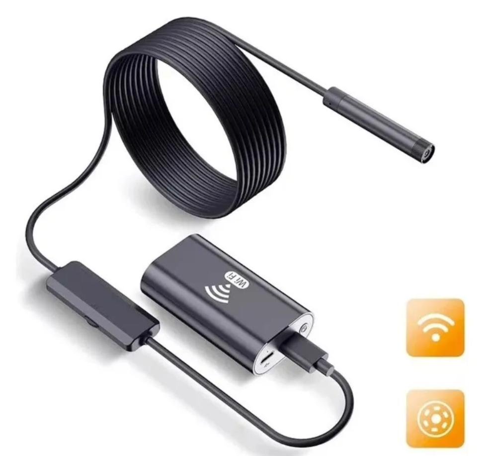 Camara Endoscopio Wifi Sonda Imagen 2k Luz Led Multifuncion