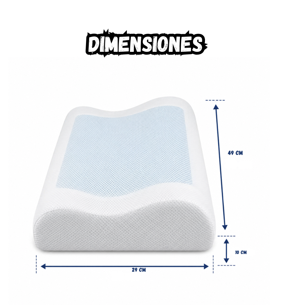 Almohada Ortopedica De Gel Refrescante Tecnologia CoolPillow