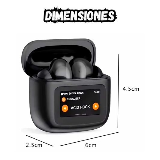 Audifonos Bluetooth Inalambricos Pantalla Tactil T30 Pro