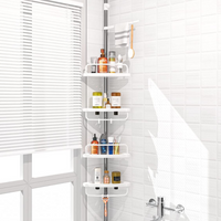 Organizador Esquinero Multifuncional Ducha Y Baño 4 Niveles