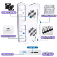 Base Refrigerante Para Play 5 Estación De Carga Dual 3 Usb