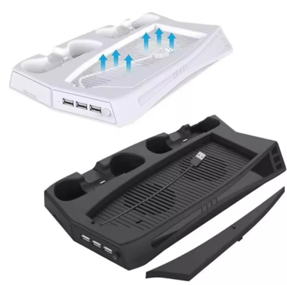 Base Refrigerante Para Play 5 Estación De Carga Dual 3 Usb