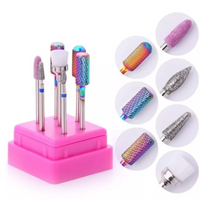 Kit De Brocas Puntas Fresa Acero Tungsteno Drill Pulidor Uña