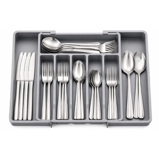 Bandeja Organizadora De Cubiertos y Utensilio De Cocina Expandible