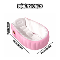 Bañera Inflable Ergonomica Portatil Para Bebes Bomba Manual