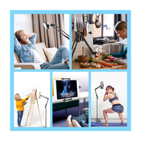Base Soporte Multifuncional Brazo Flexible Para Tablet Y Celular