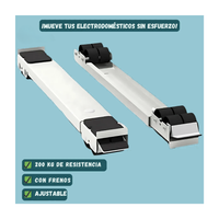 Base deslizante ajustable  con freno para mover electrodomesticos pesados