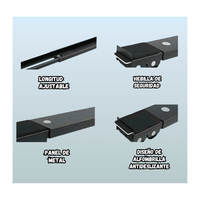 Base deslizante ajustable  con freno para mover electrodomesticos pesados