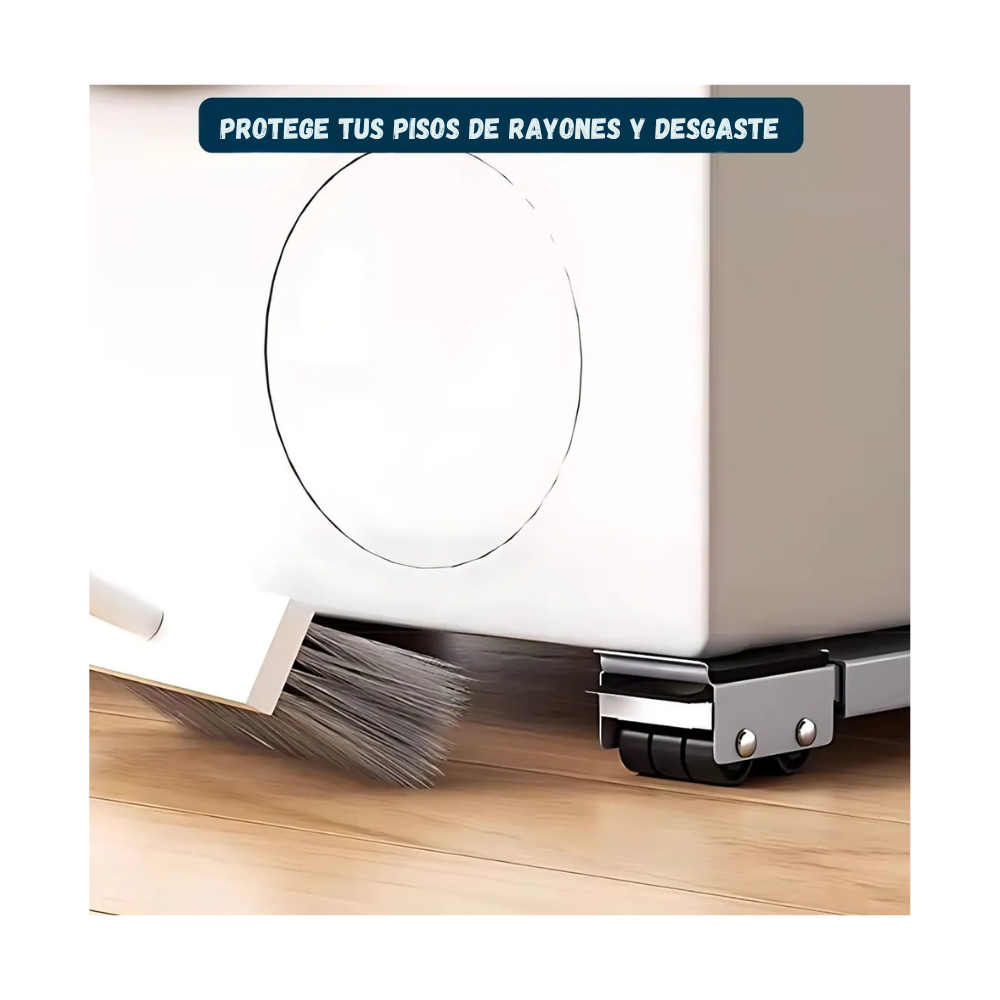 Base deslizante ajustable  con freno para mover electrodomesticos pesados