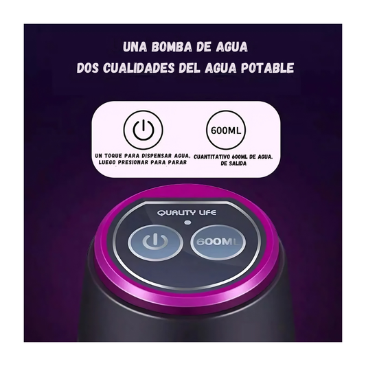 Bomba Dispensador De Agua Electrico Portatil Recargable Usb