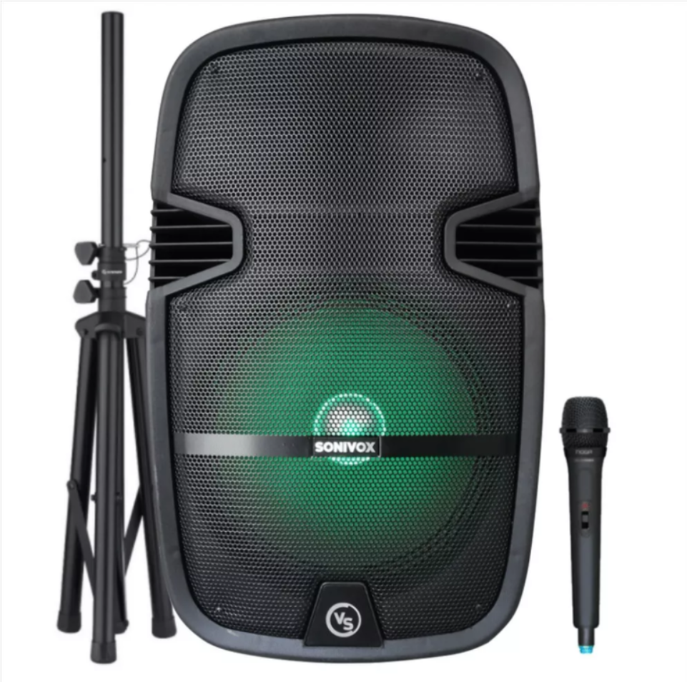 Parlante Sonivox Vs-s2285 Recargable 12 Pulgadas Tripode+mic