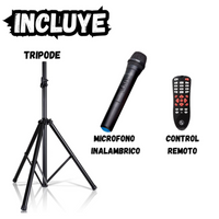 Parlante Sonivox Vs-s2285 Recargable 12 Pulgadas Tripode+mic