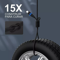 Cable De Carga Usb Magnético Led Luminoso Color Negro