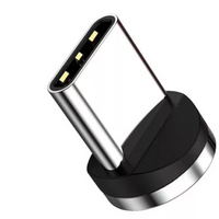 Cable De Carga Usb Magnético Led Luminoso Color Negro