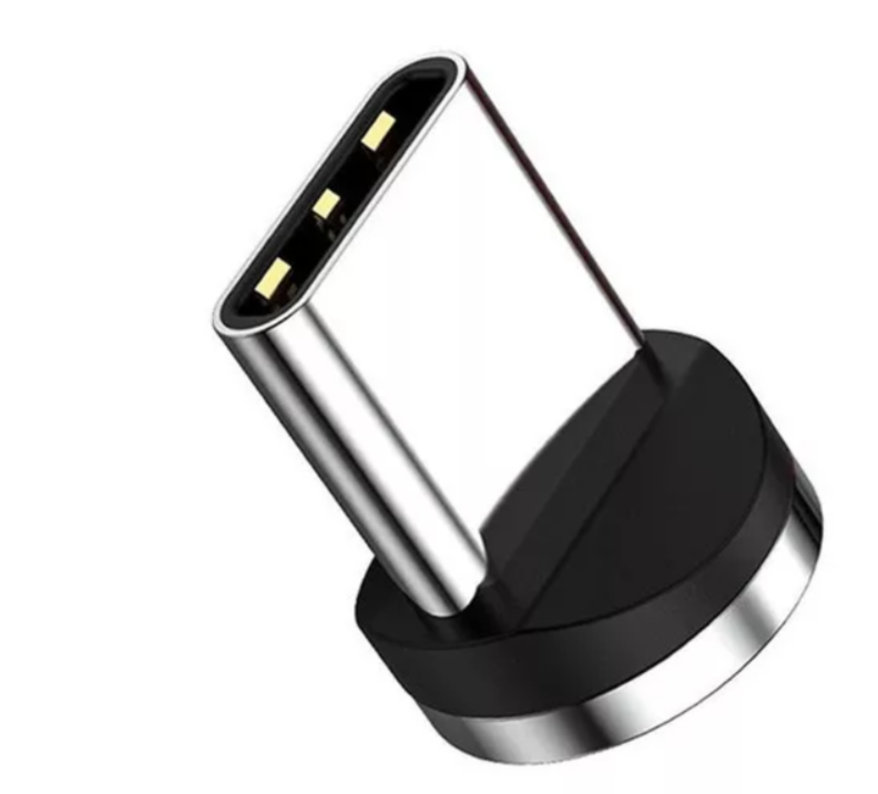 Cable De Carga Usb Magnético Led Luminoso Color Negro