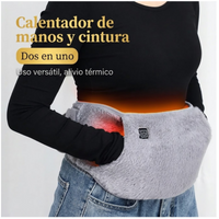 Cinturón Térmico USB Alivia Dolor Lumbar Calor Ajustable