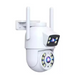 Cámara Ip Exterior Wifi Movimiento Nocturna Ip66 Doble Lente
