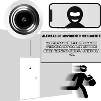 Camara Para Puerta Ojo De Pez App Tuya Ip Wifi Inalambrica