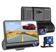Cámara Para Carro Dvr 3 Lentes 1080p Full Hd Dash Cam 3 En 1