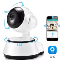 Cámara De Seguridad Wifi Inteligente 720p Robótica V380 Q6