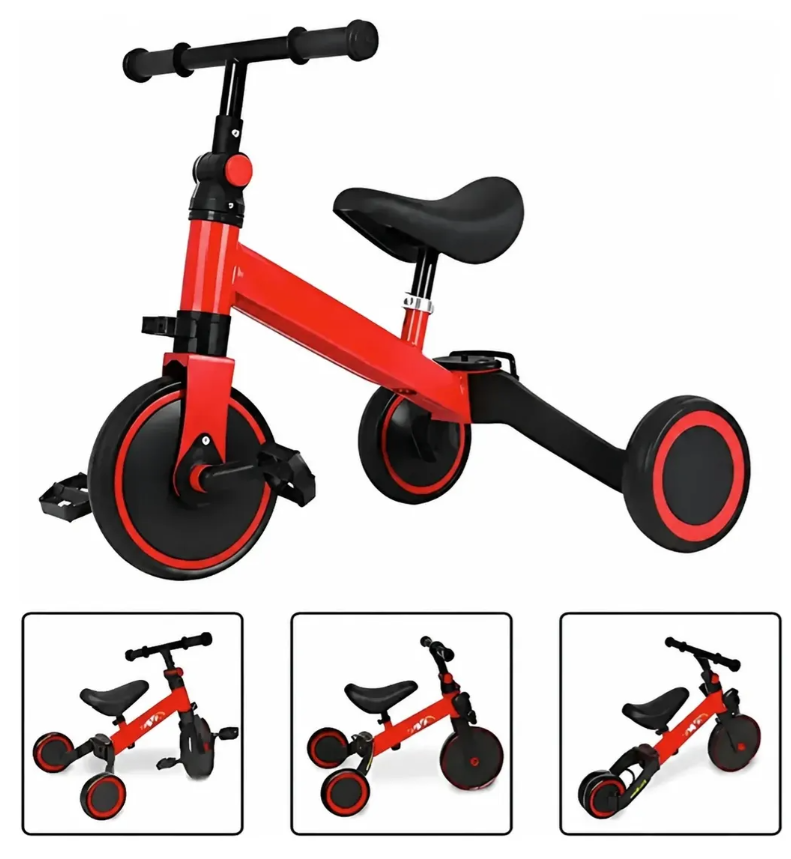 Bicicleta De Equilibrio Infantil 3 En 1 Con Pedales