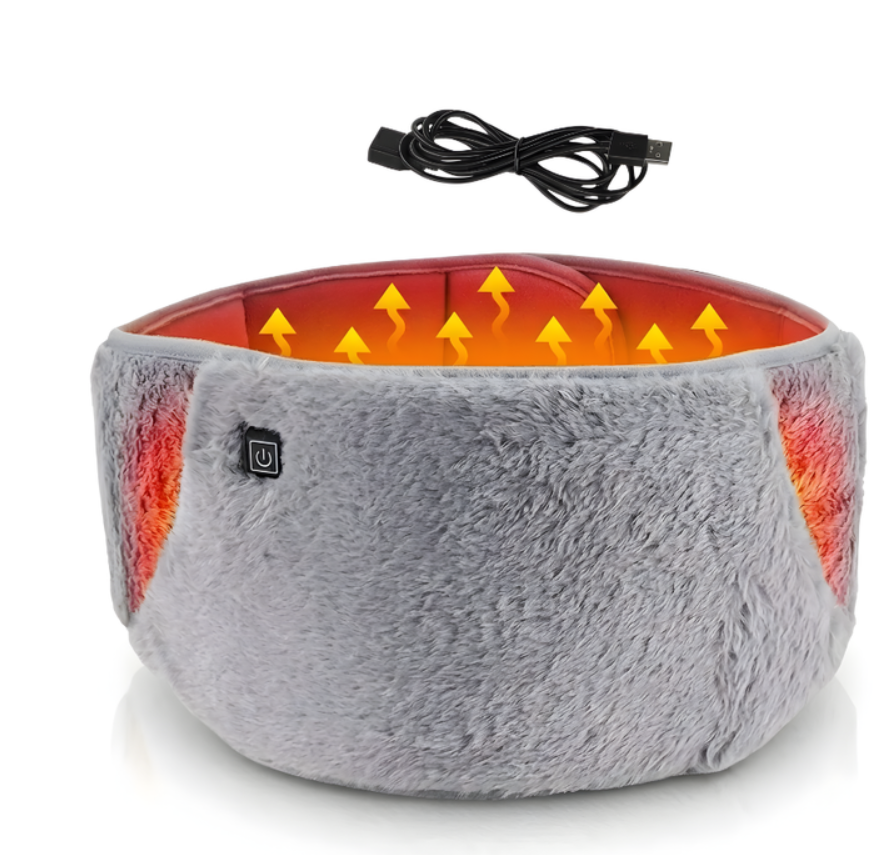 Cinturón Térmico USB Alivia Dolor Lumbar Calor Ajustable