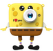 Camara Digital Para Niños Diseño Bob Esponja Amarillo Y Rosa