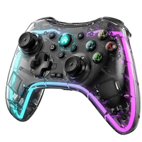 Control Inalambrico Gamepad Transparente Rgb Joystick Bsp-s3